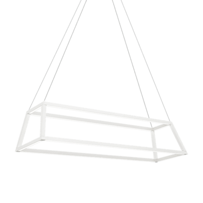Matteo Lighting Carlington Pendant, 1-Light, LED, Matte White, 46"L (C81346MW 305XUWW)