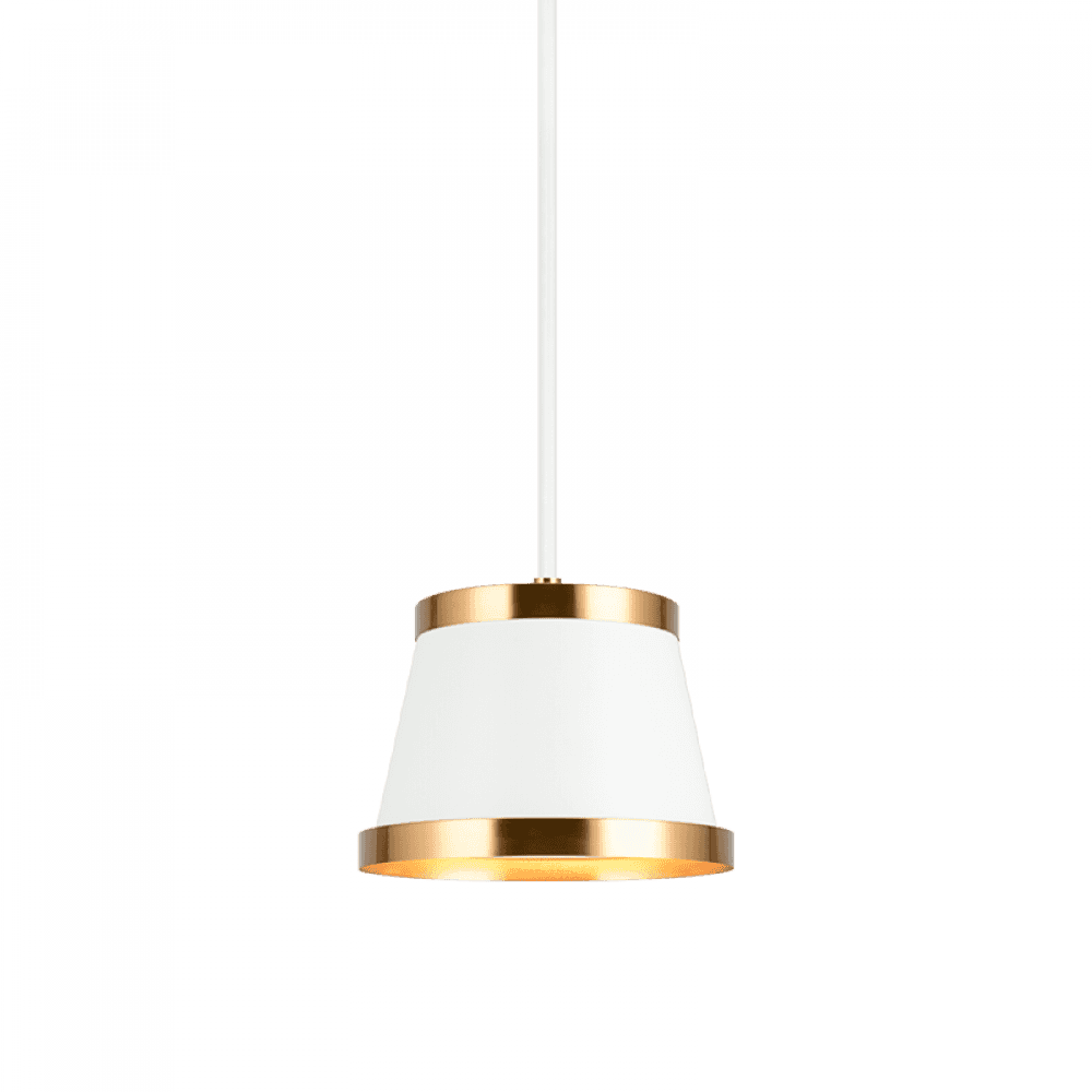 Matteo Lighting Caske 8-in Pendant White