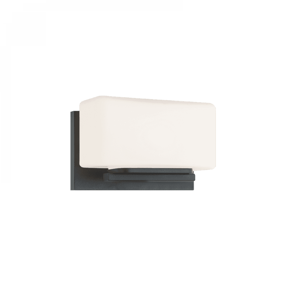 Matteo Lighting Chiclet 1-Light Bath Vanity Black, Matte Black