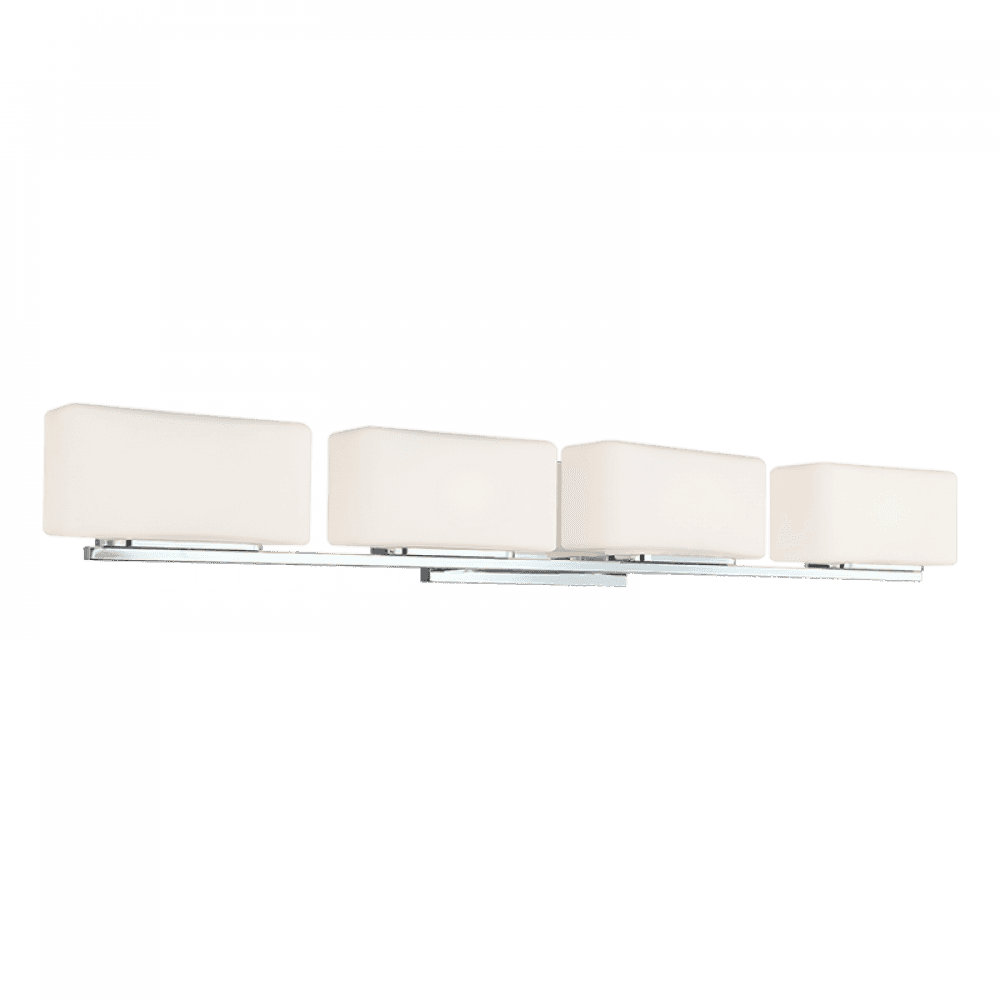 Matteo Lighting Chiclet 4-Light Bath Vanity Chrome