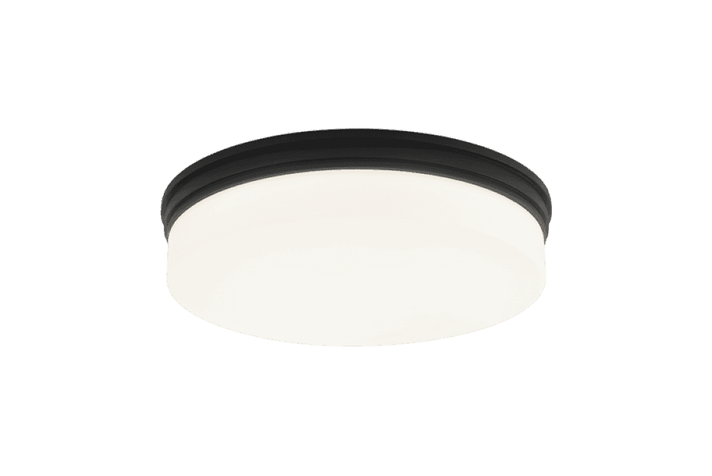 Matteo Lighting Circian 15-in LED Flush Mount Matte Black