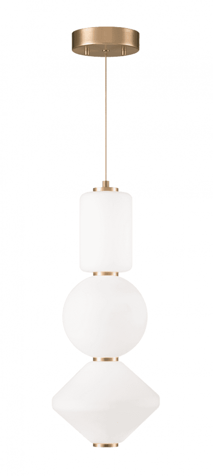 Matteo Lighting Dango Pendant, 1-Light LED, Oxidized Rose, 8"W (C82432OR 305XQX1)