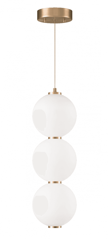 Matteo Lighting Dango 20-in LED Globe Pendant Oxidized Rose Gold