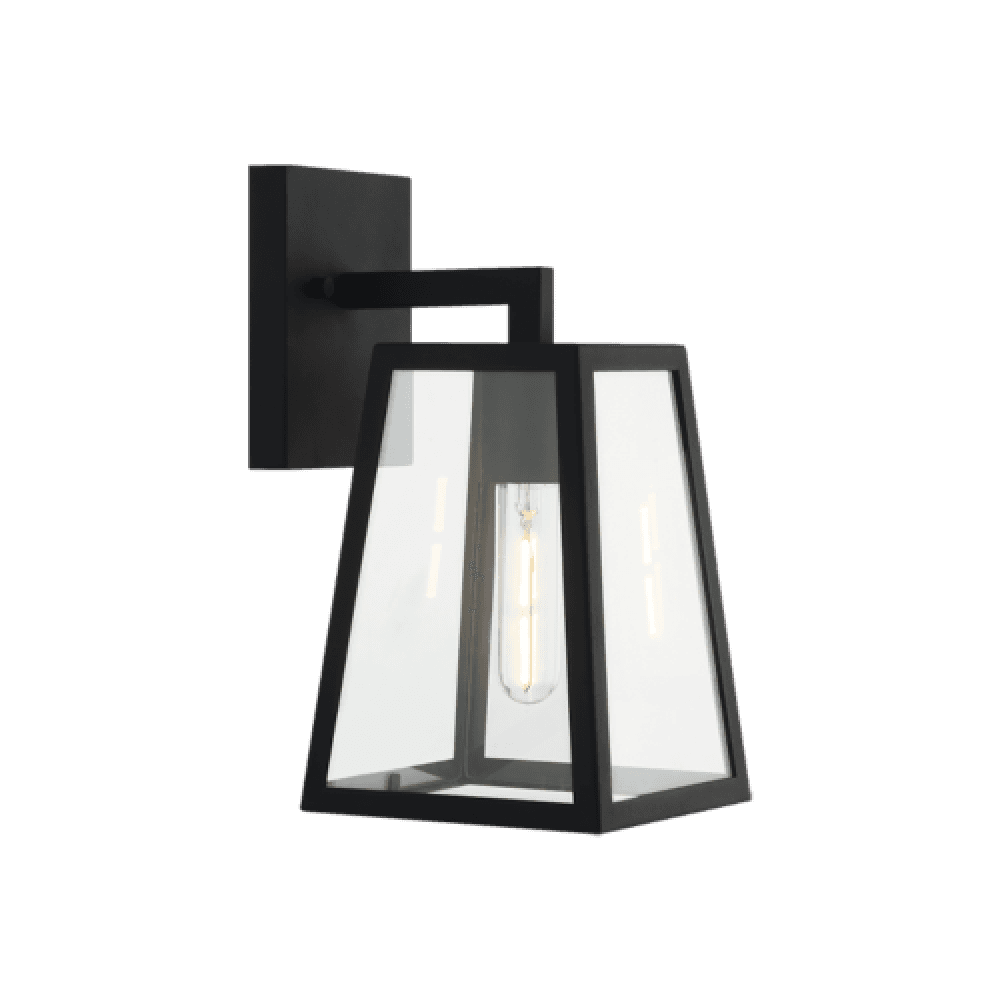 Matteo Lighting Denzil Outdoor Wall Lantern Matte Black