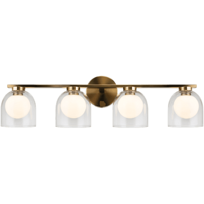 Matteo Lighting Derbishone 4-Light Vanity Aged Gold Brass