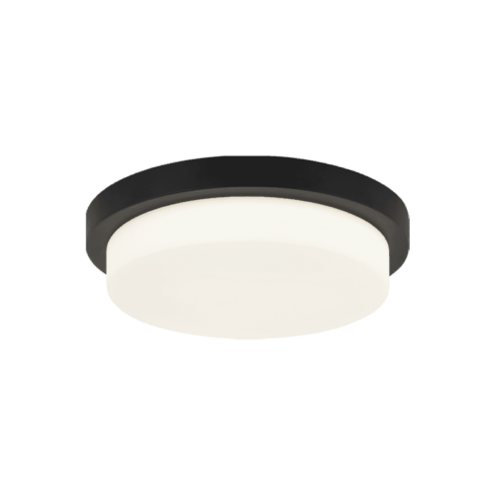 Matteo Lighting Durham 16-in LED Flush Mount Matte Black