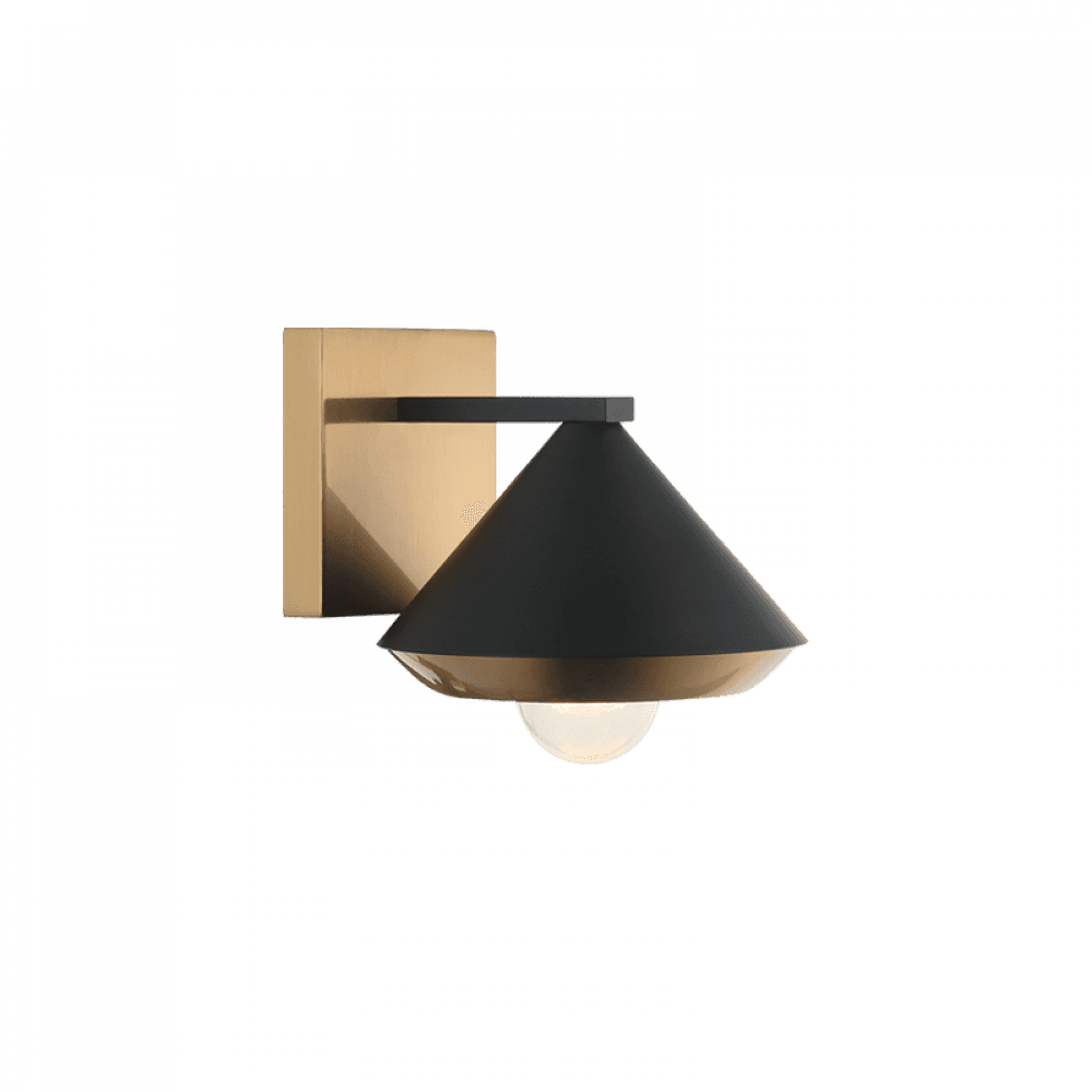 Matteo Lighting Velax Wall Sconce Black, Matte Black