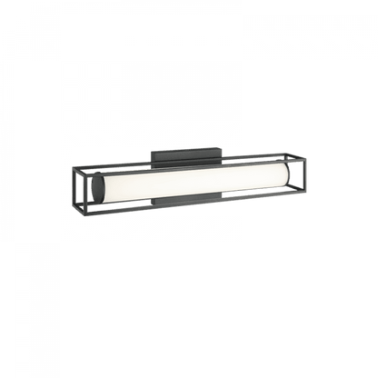 Matteo Lighting Flannigan 20-in LED Vanity Light Black, Matte Black
