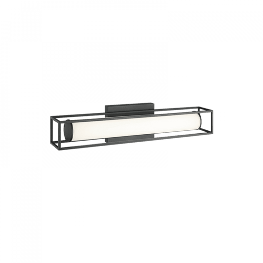 Matteo Lighting Flannigan 1-Light Wall Sconce in Matte Black, 19.75"W (S02320MB)