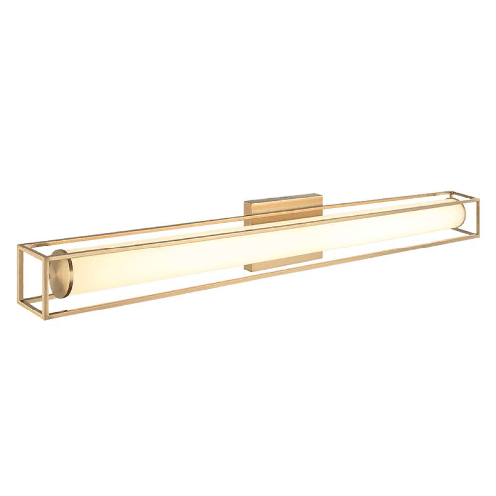 Matteo Lighting Flannigan 35-in LED Vanity Light Brass, Aged Brass