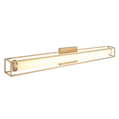 Matteo Lighting Flannigan 35-in LED Vanity Light Brass, Aged Brass