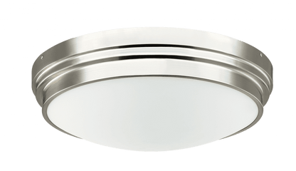 Matteo Lighting Fresh Colonial Flush Mount, 3-Light, Brushed Nickel, 17"W (X46403BN 305XQWT)