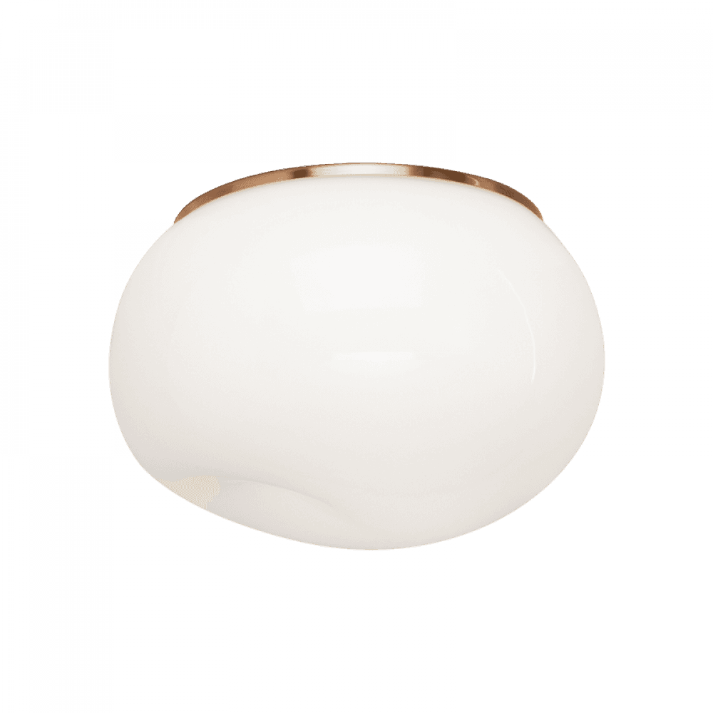 Matteo Lighting Gelasin 10-in Flush Mount Brass, Aged Brass
