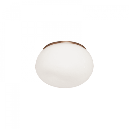 Matteo Lighting Gelasin 6-in LED Flush Mount Brass, Aged Brass