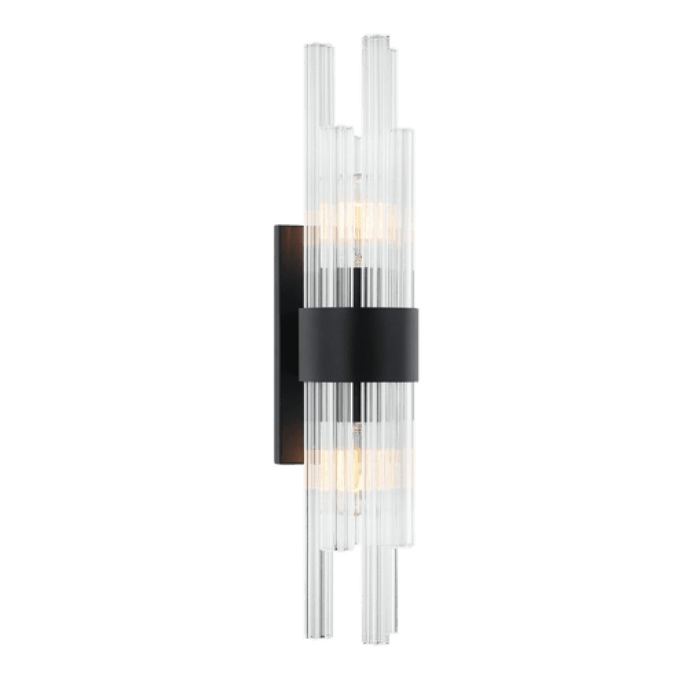 Matteo Lighting Kellan 2-Light 24-in Vanity Black