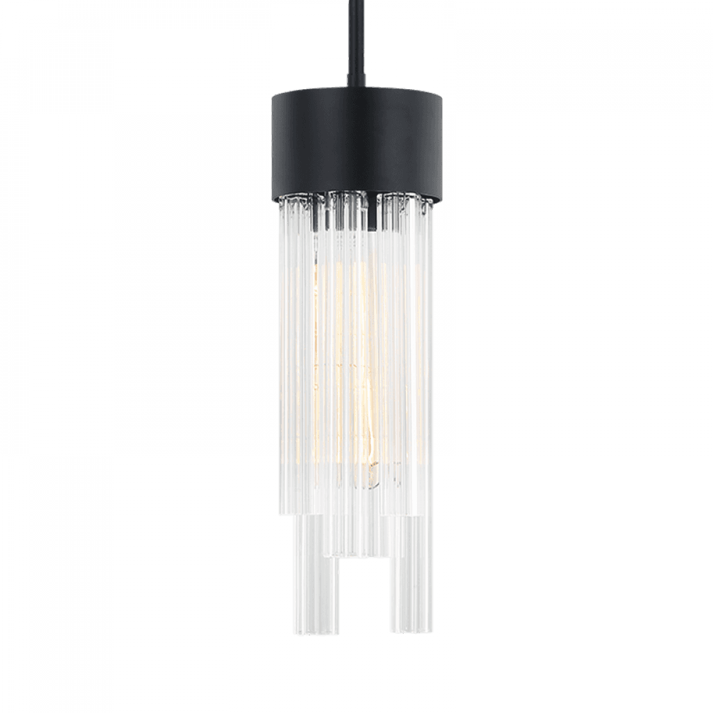 Matteo Lighting Kellan 15-in Pendant Black, Matte Black