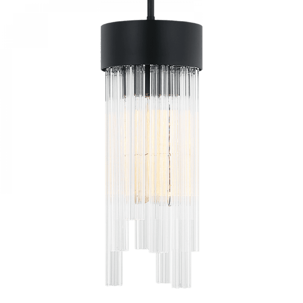 Matteo Lighting Kellan 17-in Pendant Black, Matte Black