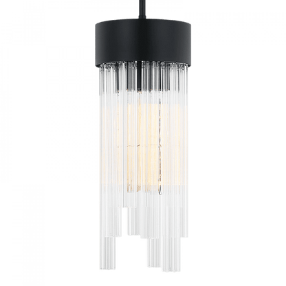Matteo Lighting Kellan 17-in Pendant Black, Matte Black