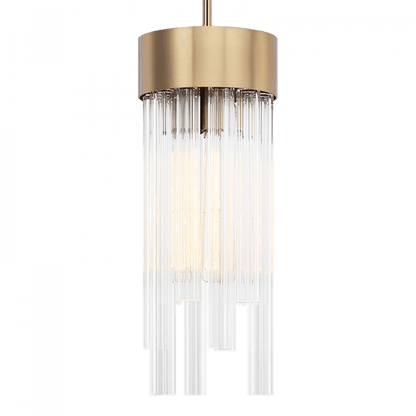 Matteo Lighting Kellan 17-in Pendant Brass, Aged Brass