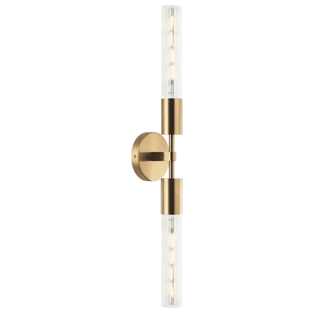 Matteo Lighting Lumiere 2-Light Vanity Brass, Aged Brass