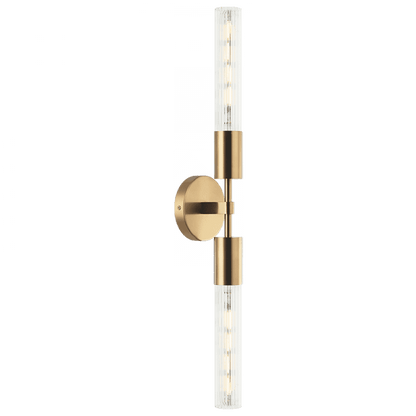 Matteo Lighting Lumiere 2-Light Vanity Brass, Aged Brass
