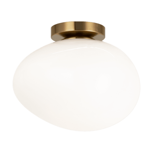 Matteo Lighting Melotte 11-in Wall Sconce/Ceiling Mount Aged Gold Brass
