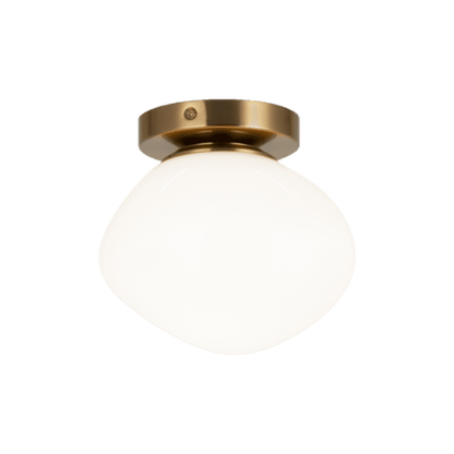 Matteo Lighting Melotte 8-in Wall Sconce/Ceiling Mount Aged Gold Brass