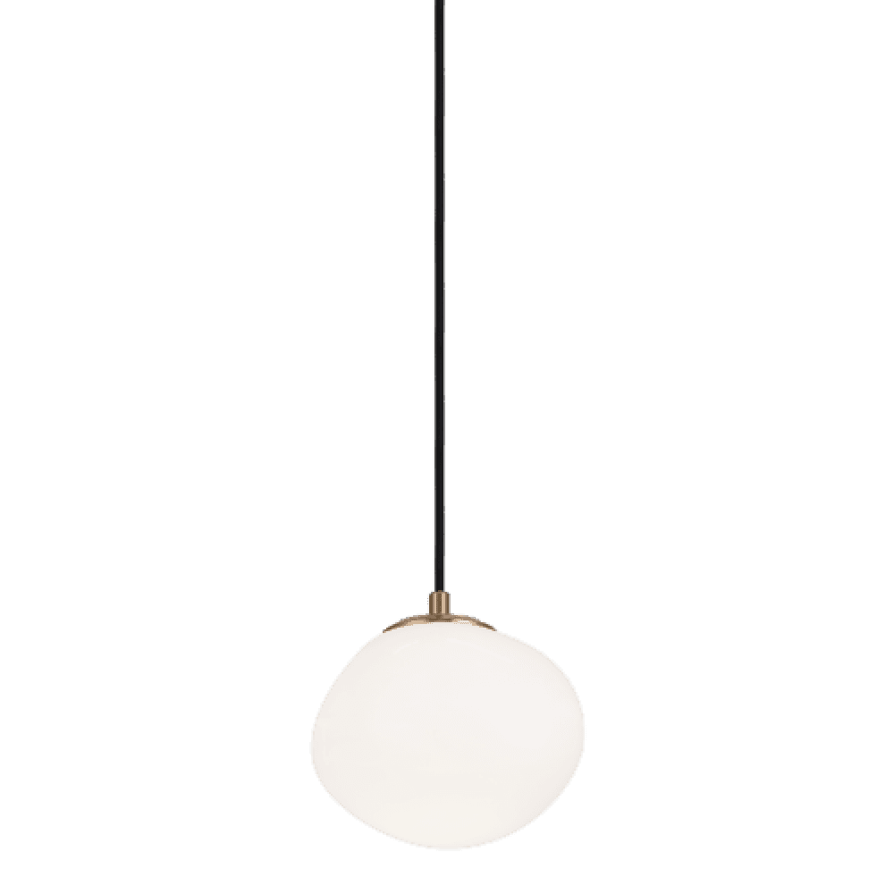 Matteo Lighting Melotte 8-in Pendant Aged Gold Brass