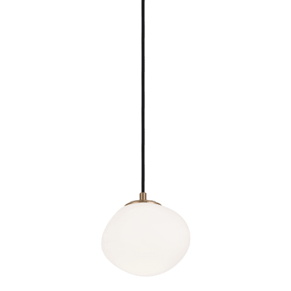 Matteo Lighting Melotte 8-in Pendant Aged Gold Brass