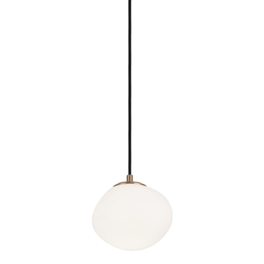 Matteo Lighting Melotte 8-in Pendant Aged Gold Brass