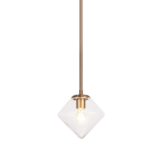 Matteo Lighting Novo 1-Light Pendant Aged Gold Brass
