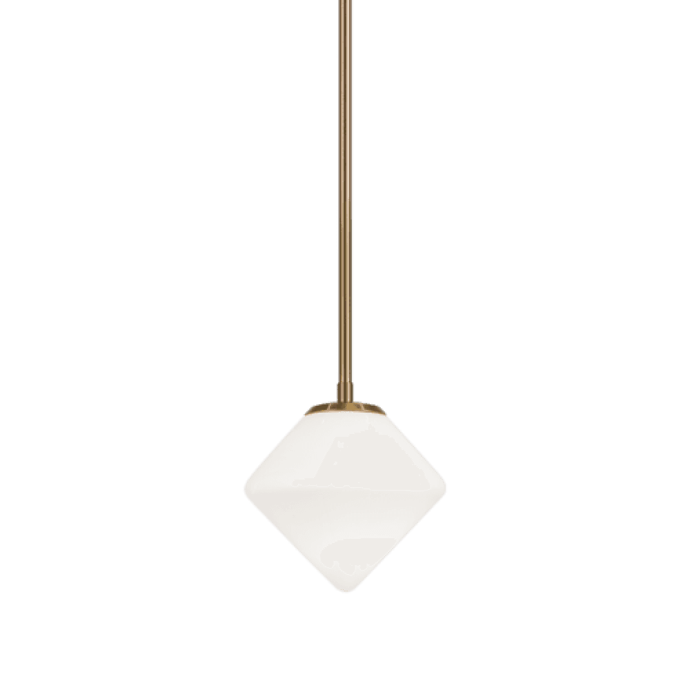 Matteo Lighting Novo 1-Light Pendant Aged Gold Brass