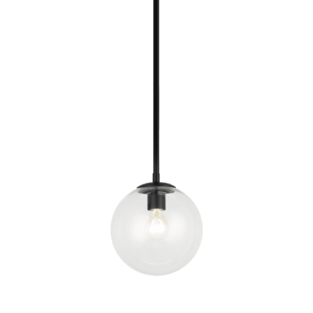 Matteo Lighting Novo 1-Light Globe Pendant Black