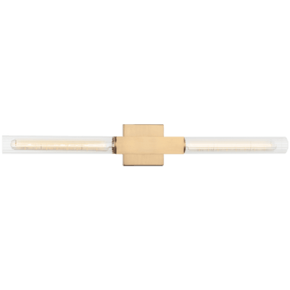 Matteo Lighting Odelle 29-in Vanity Light Aged Gold Brass