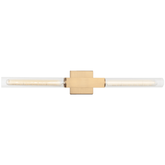 Matteo Lighting Odelle 29-in Vanity Light Aged Gold Brass