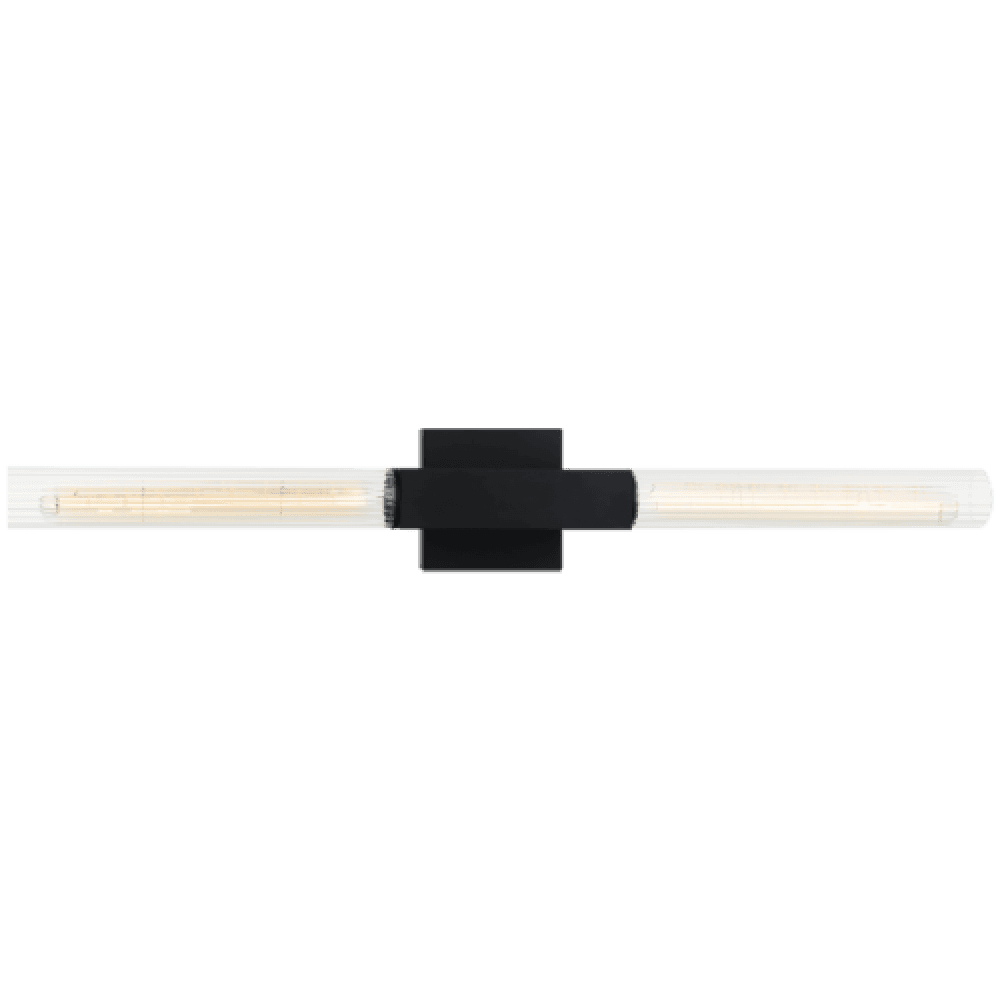 Matteo Lighting Odelle 29-in Vanity Light Matte Black