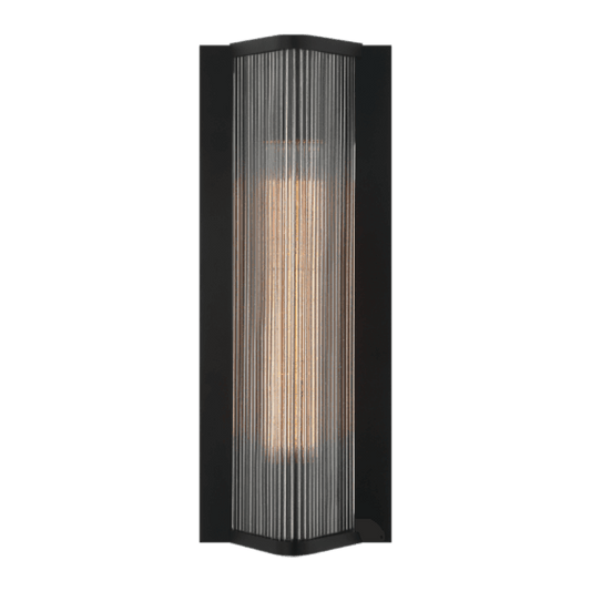 Matteo Lighting Palmira 1-Light Wall Sconce in Matte Black, 6.38"W (S02601MB)