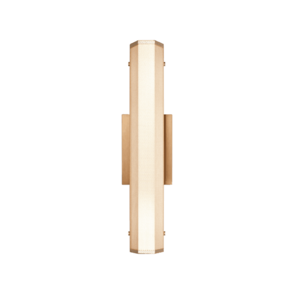 Matteo Lighting Pelermos 18-in LED Bath Wall Sconce Aged Gold Brass