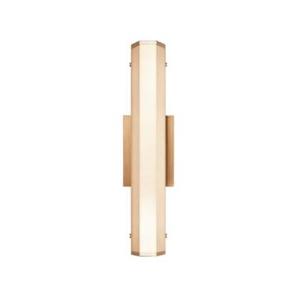 Matteo Lighting Pelermos 18-in LED Bath Wall Sconce Aged Gold Brass