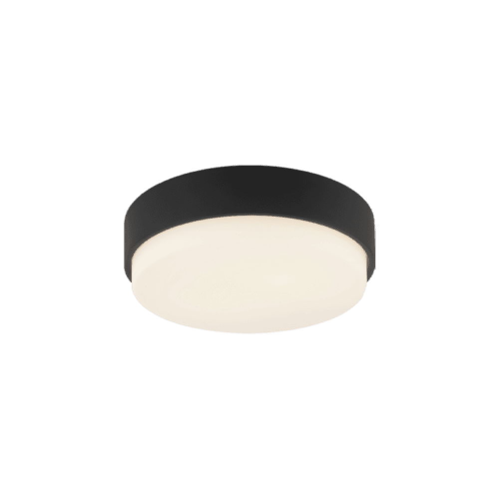 Matteo Lighting Quintz 12-in LED Flush Mount Matte Black