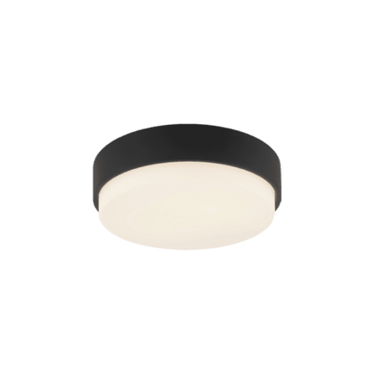 Matteo Lighting Quintz 12-in LED Flush Mount Matte Black