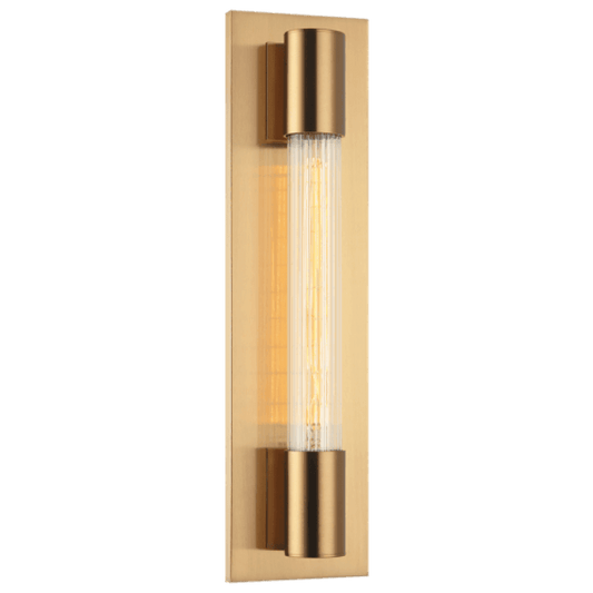 Matteo Lighting Riely LED Wall Sconce Aged Gold Brass
