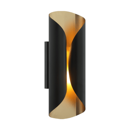 Matteo Lighting Ripcurl 14-in Wall Sconce Matte Black