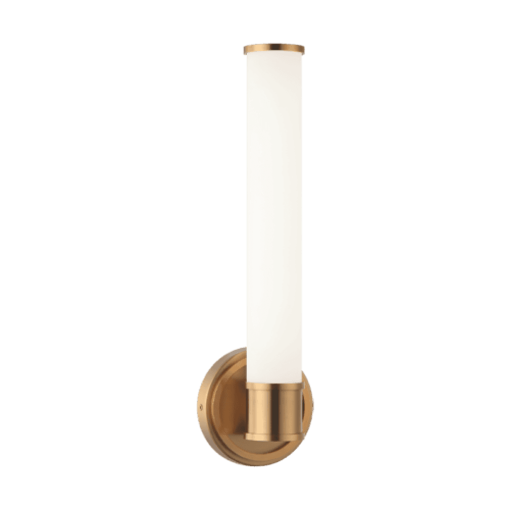 Matteo Lighting Steveston LED Bath Wall Sconce Aged Gold Brass