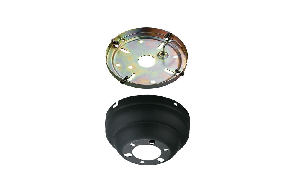 Visual Comfort Fan Slope Flush Mount Fan Ceiling Adapter Matte Black