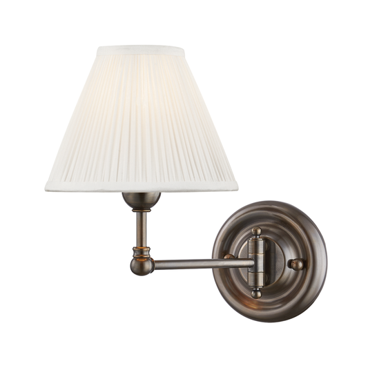 Hudson Valley Classic No.1 Wall Sconce Distressed Bronze