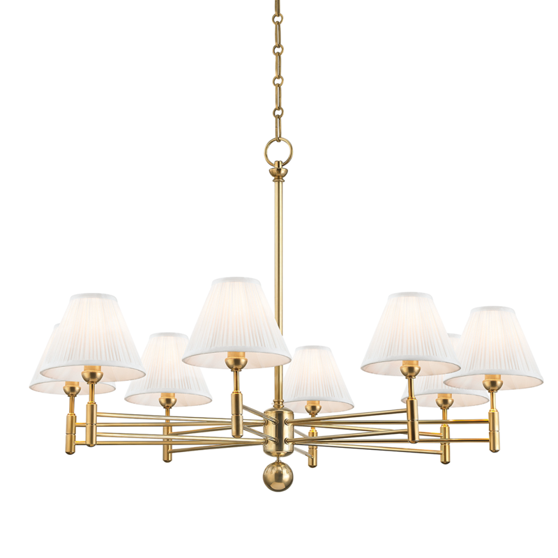 Hudson Valley Classic No.1 Chandelier Aged Brass