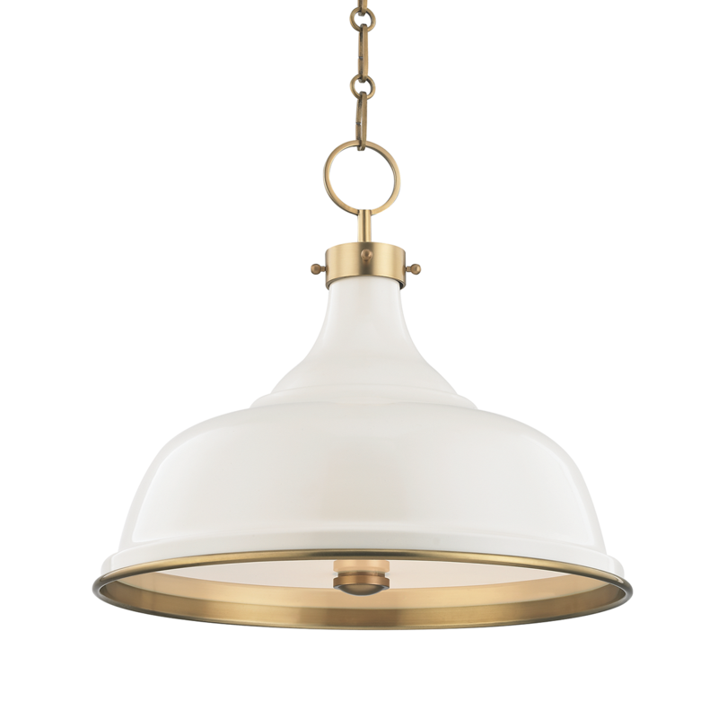 Hudson Valley Painted No.1 Pendant Antique Brass