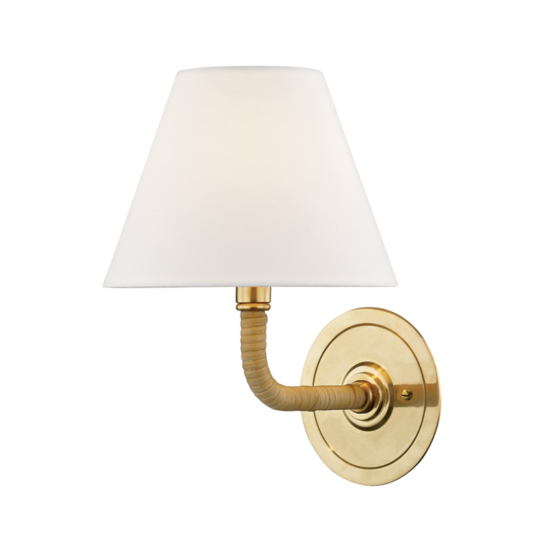 Hudson Valley Curves No.1 Wall Sconce Antique Brass