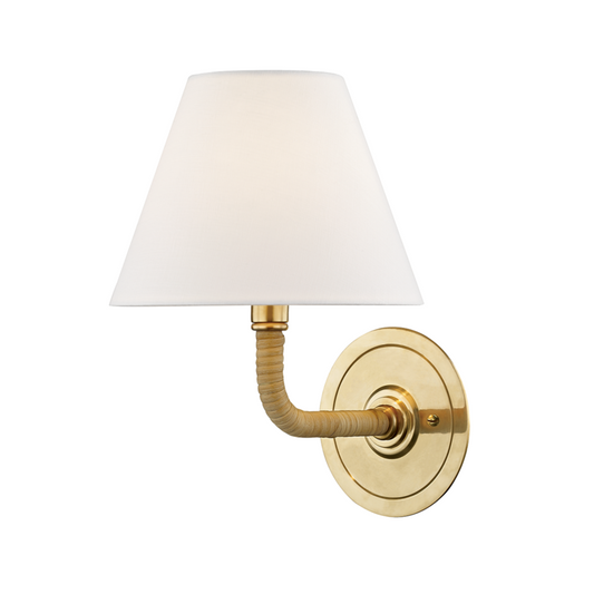 Hudson Valley Curves No.1 Wall Sconce Antique Brass